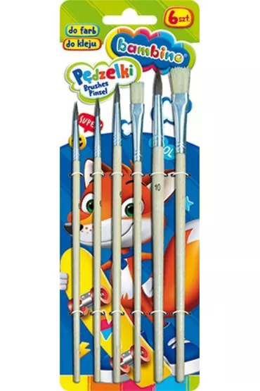 St. Majewski Pdzelki Bambino 6 szt.