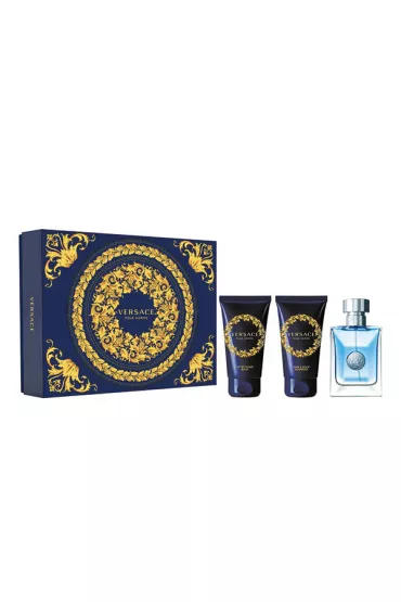 Versace Zestaw Pour Homme Woda toaletowa + Balsam po goleniu + �el pod prysznic 3 x 50 ml
