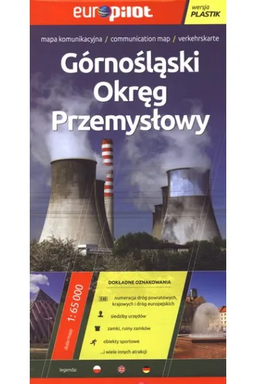 G�rno�l�ski Okr�g Przemys�owwy mapa komunikacyjna 1:65000 Europilot/plastik