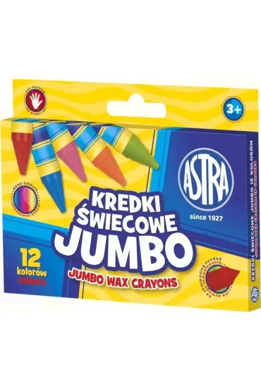 Astra Kredki �wiecowe Jumbo 12 szt.