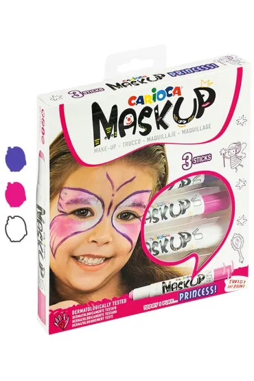 Carioca Kredki do twarzy MaskUP Princess 3 kolory