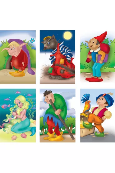 Puzzle Klocki 6 elementw mix Adamigo