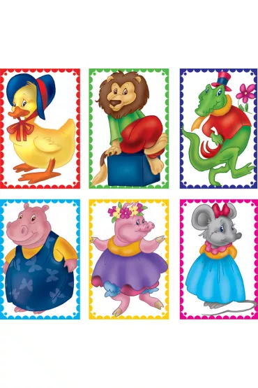 Puzzle Klocki 6 elementw mix Adamigo