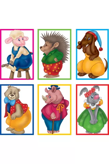 Puzzle Klocki 6 elementw mix Adamigo