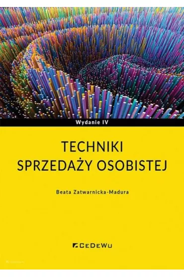Techniki sprzeda�y osobistej w.4 - Beata Zatwarnicka-Madura