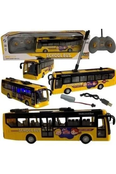 Trolejbus szkolny R/C USB �wiat�o Maksik