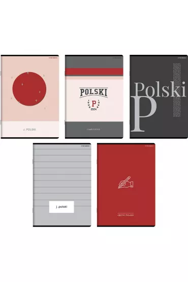 Top-2000 Zeszyt tematyczny A5 J�zyk polski linia, 70g 60 kartek