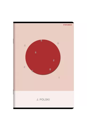Top-2000 Zeszyt tematyczny A5 J�zyk polski linia, 70g 60 kartek