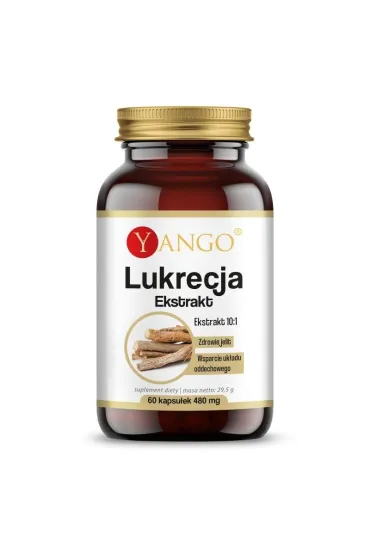 Yango Lukrecja - ekstrakt 10:1 Suplement diety 60 kaps.