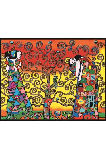 Kolorowanka welwetowa 47x35 Klimt. Trzy Okresy...
