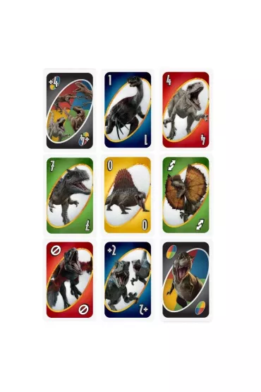 UNO Jurassic World 3 GXD72 Mattel