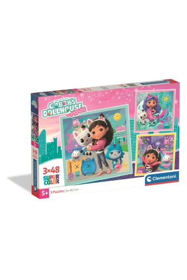 Puzzle 3x48el Gabby s CLEMENTONI 25002 CLM