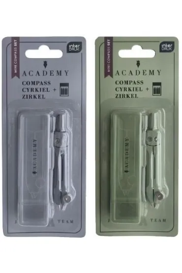 Interdruk Cyrkiel mini z rysikiem w etui Academy mix