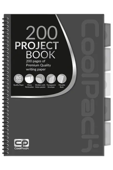 CoolPack Ko�obrulion A4 Grey kratka 100 kartek