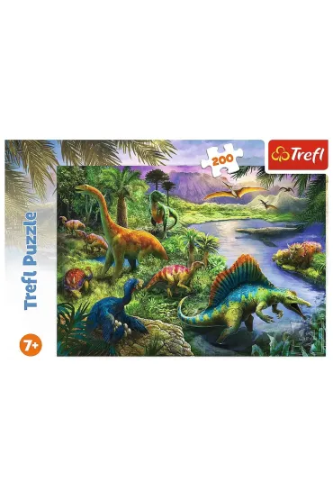 Puzzle 200 el. Drapiene dinozaury Trefl