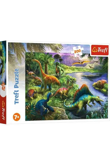 Puzzle 200 el. Drapiene dinozaury Trefl