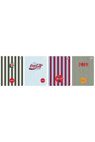 Interdruk Zeszyt A5 Soft Touch Coca Cola kratka 80 kartek 10 szt.