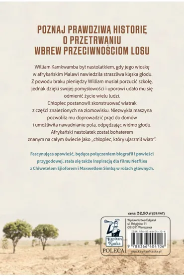 O ch�opcu, kt�ry ujarzmi� wiatr. Wydanie filmowe - William Kamkwamba, Bryan Mealer