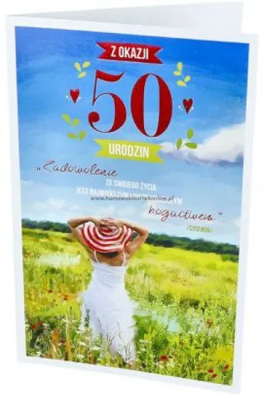 AbCard Kartka okoliczno�ciowa Urodziny 50 P08