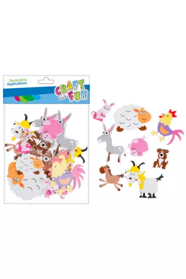 Craft with Fun Naklejki piankowe samoprzylepne Zwierz�ta domowe