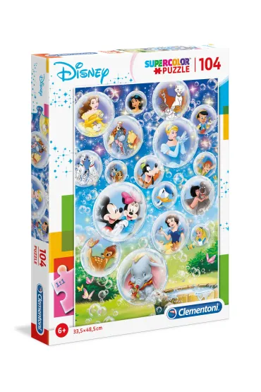 Puzzle 104 el. SuperColor. Disney Clementoni