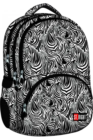 St. Majewski Plecak szkolny St.Right BP-07 Zebra