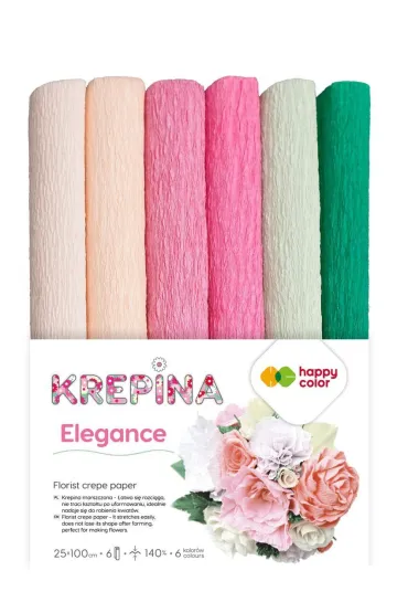 Happy Color Krepina marszczona mix Elegance 25x100cm