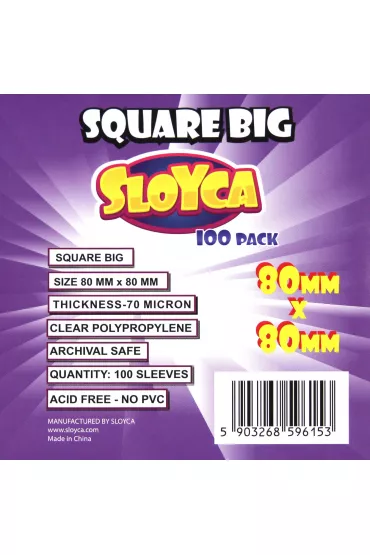 Sloyca Koszulki Square Big 80 x 80 mm 100 szt.
