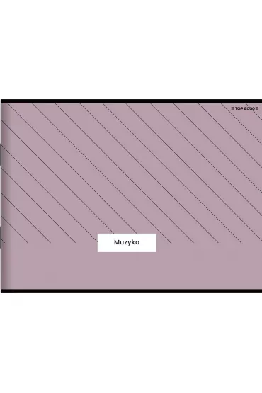 Top-2000 Zeszyt Muzyka A5 pi�ciolinia, 70g 16 kartek