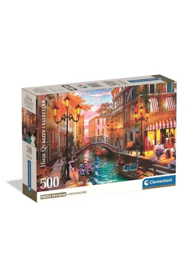 Puzzle 500 el. Sunse Over Venice Clementoni