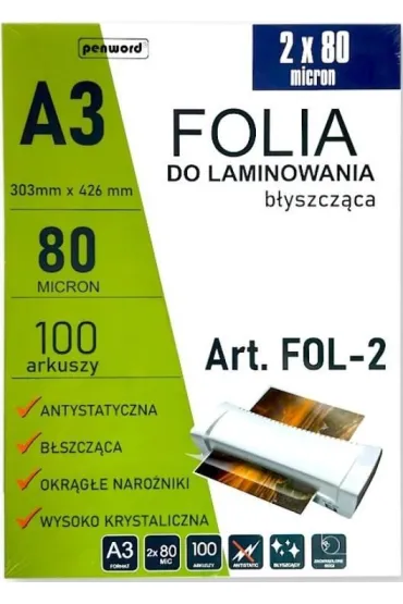 Polsirhurt Folia do laminowania A3 100 szt.