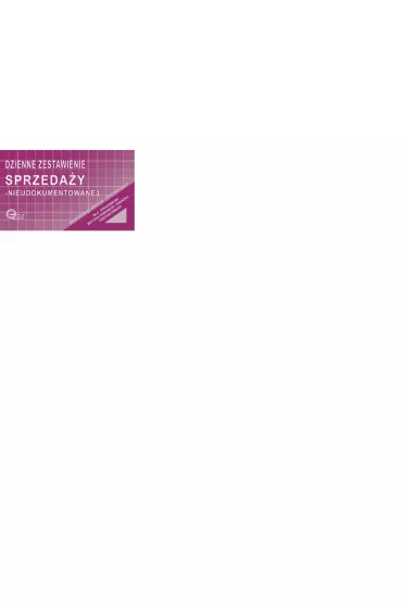 Michalczyk i Prokop Druk Dzienne zestawienie sprzeda�y nieudokumentowane 1/3 A4 MICHALCZYK&PROKOPR05-H MP