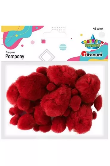 Titanum Pompony akrylowe 45 szt.