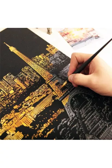Twoje Hobby Paris. Magiczna zdrapka - wydrapywanka 40.0 x 28.5 cm