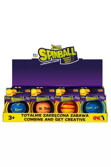 Spinball. Zakr�cona zabawa pomara�czowa z czarnym (Roar) Epee