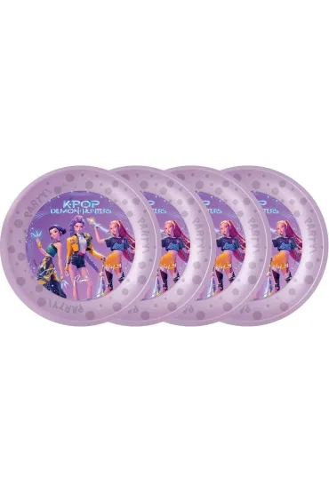 Godan Talerzyki wielorazowe K-POP Demon Hunters 21cm 4 szt.