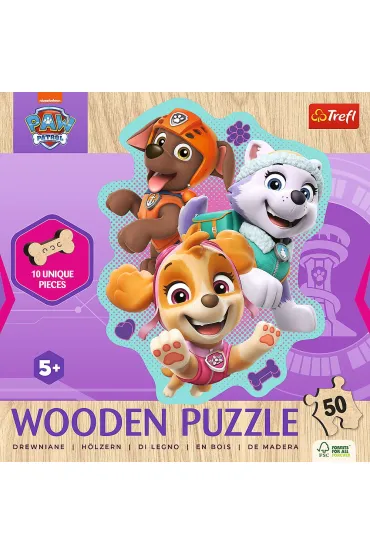 Puzzle konturowe 50 el. Weso�a gromadka piesk�w Trefl