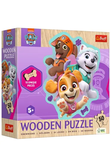 Puzzle konturowe 50 el. Weso�a gromadka piesk�w Trefl