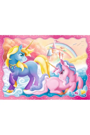 Puzzle 4w1 - Jednoro�ce i magia (35+48+54+70 el.) Trefl