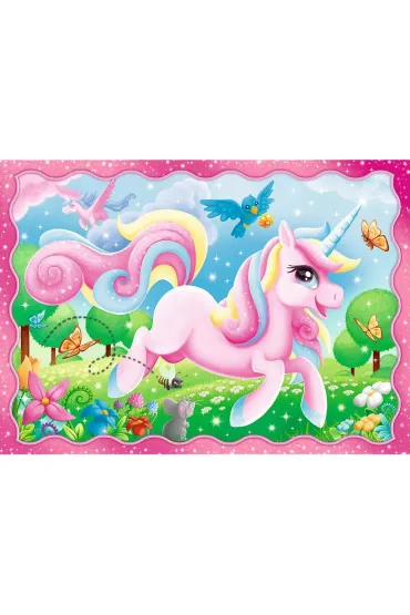 Puzzle 4w1 - Jednoro�ce i magia (35+48+54+70 el.) Trefl