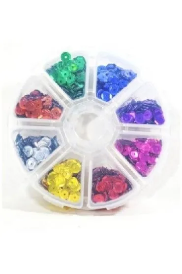 Galeria Hobby Cekiny 8 kolor�w, 6mm, 40g