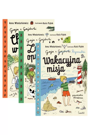 Pakiet Gaja z Gaj�wki. Tomy 1-3: Chatka w sercu lasu, Zagadka opuszczonej wsi, Wakacyjna misja - Anna W�odarkiewicz