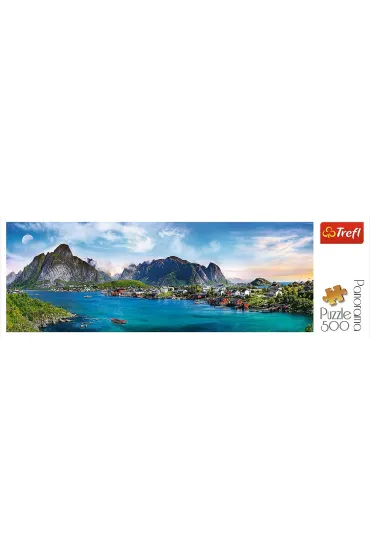 Puzzle panoramiczne 500 el. Archipelag Lofoty, Norwegia Trefl