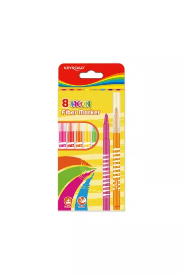 Pbs Connect Flamastry fiber marker neon 8 szt.
