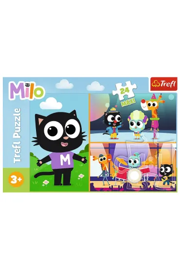 Puzzle maxi 24 el. Przygody ma�ego Kotka Milo Trefl
