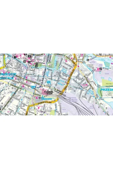Wroc�aw laminowany map&guide 2w1 przewodnik i mapa