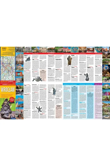 Wroc�aw laminowany map&guide 2w1 przewodnik i mapa