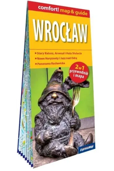 Wroc�aw laminowany map&guide 2w1 przewodnik i mapa