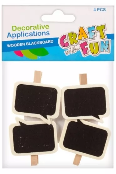 Craft with Fun Ozdoba dekoracyjna drewniane tabliczki