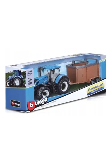 Bburago model t7.315 with livestock trailer 10cm